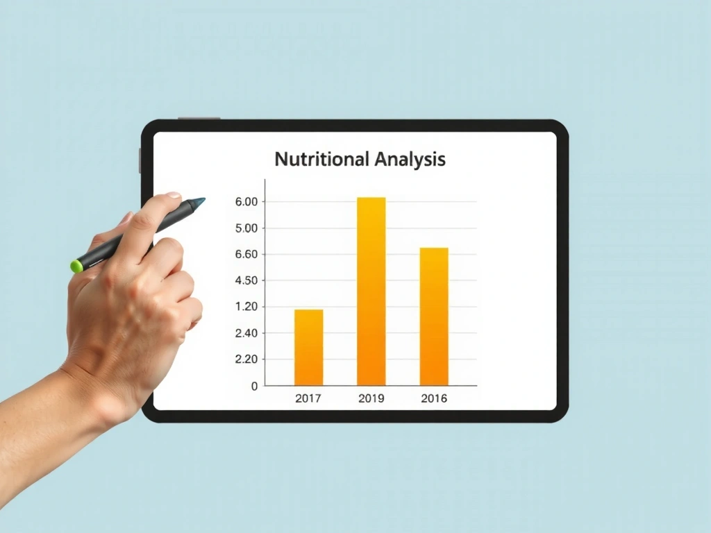 Detailansicht einer klinischen Ernährungsanalyse
